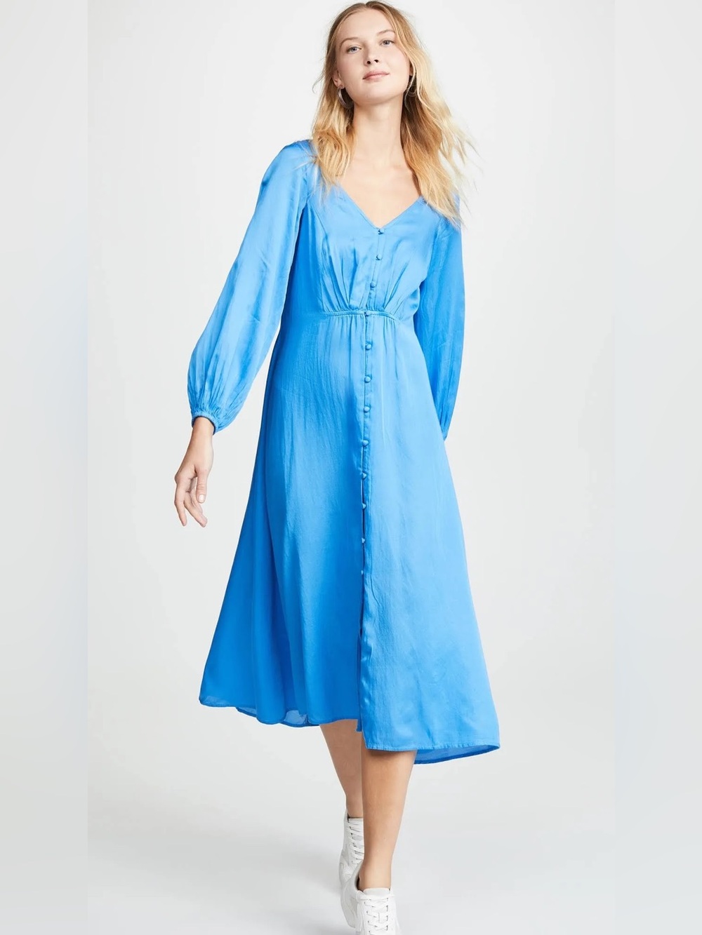 Free People Womens Later Days Midi Dress Size Small